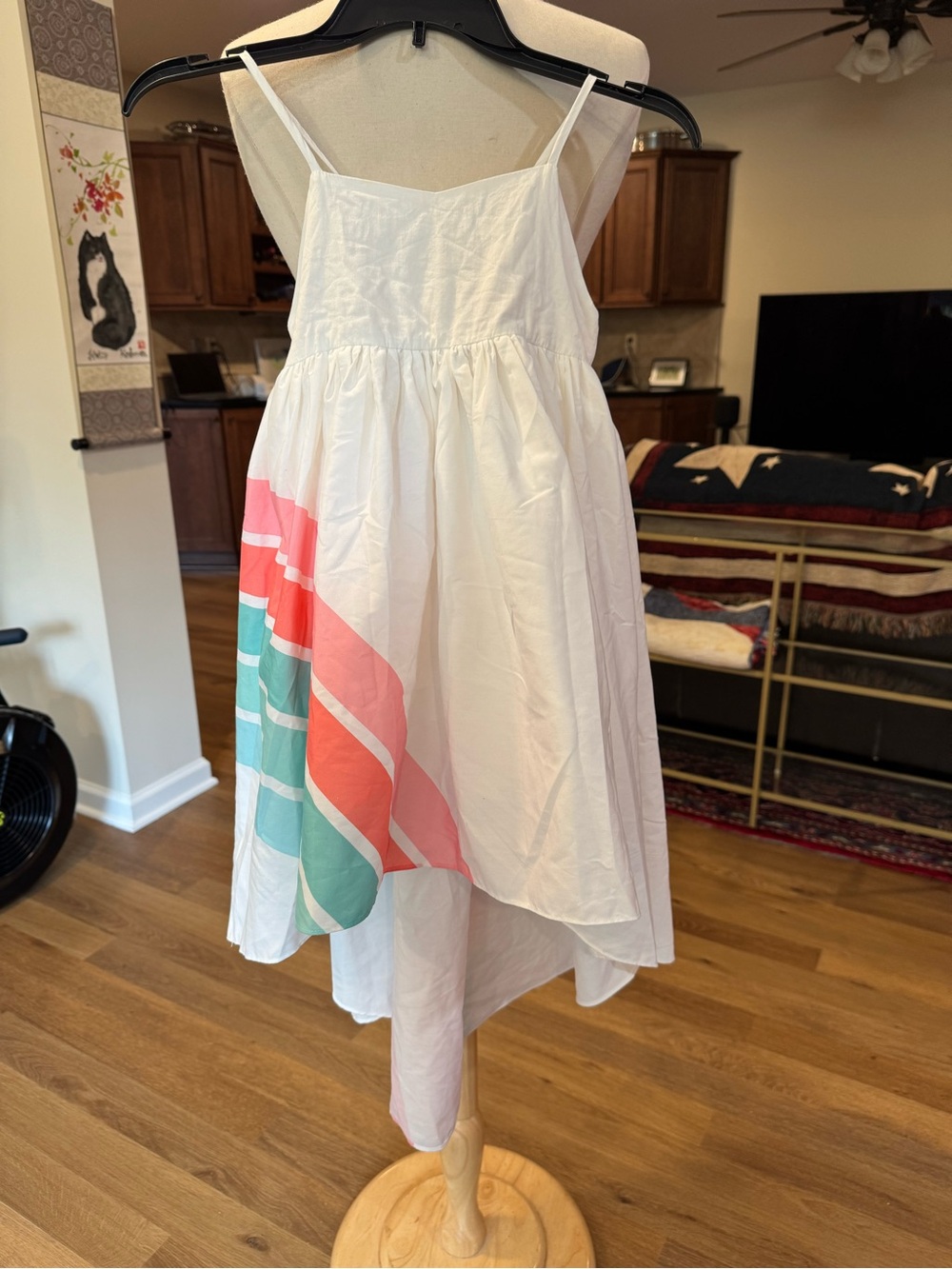 Oopsie daisy hi-low rainbow dress sz 6